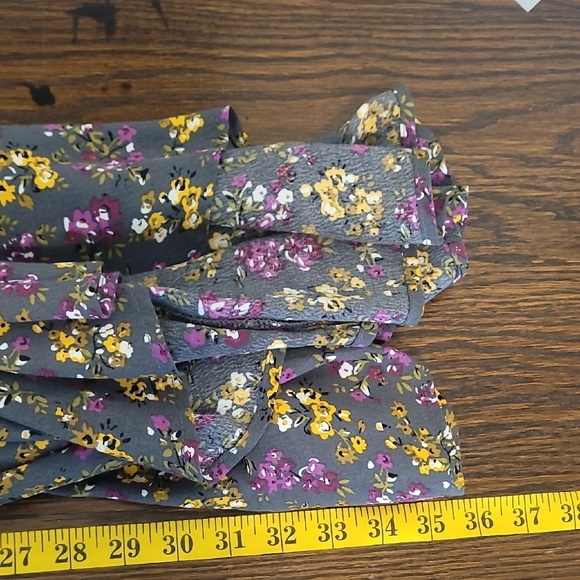 RR Women Flowy Fairy Maxi Skirt Size 22W XL Floral Asymmetrical Y2K Tiered - Picture 11 of 13